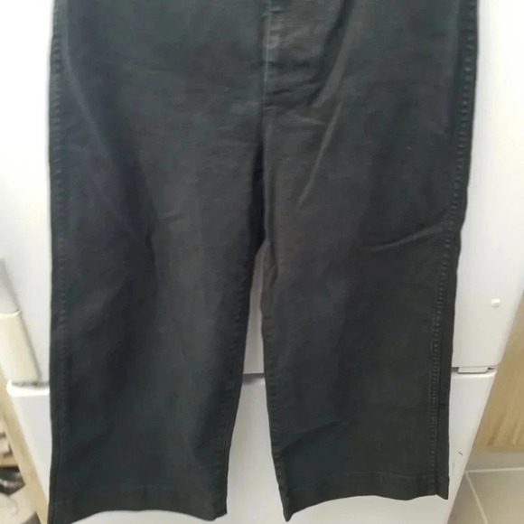 Madewell Black Wide Leg Cropped High Rise Jeans 25 - Picture 5 of 9